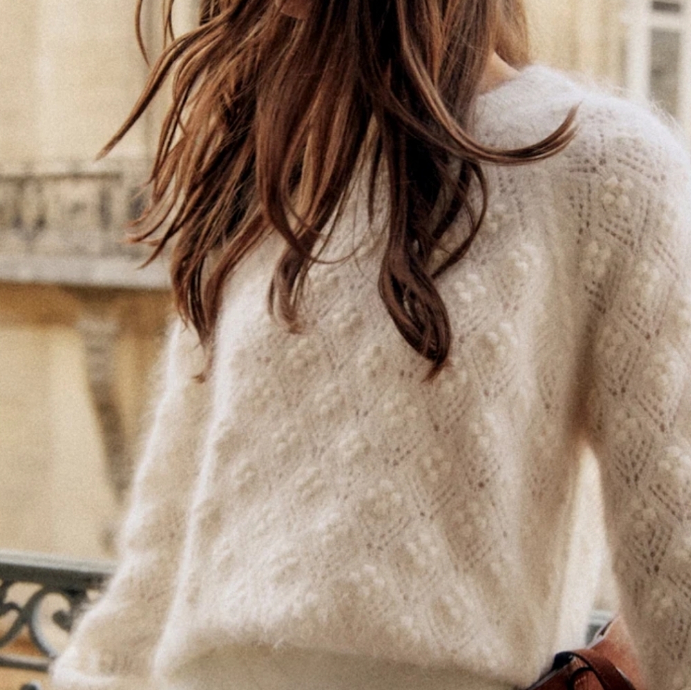 Sezane Nils Jumper Ecru - Size XXXL